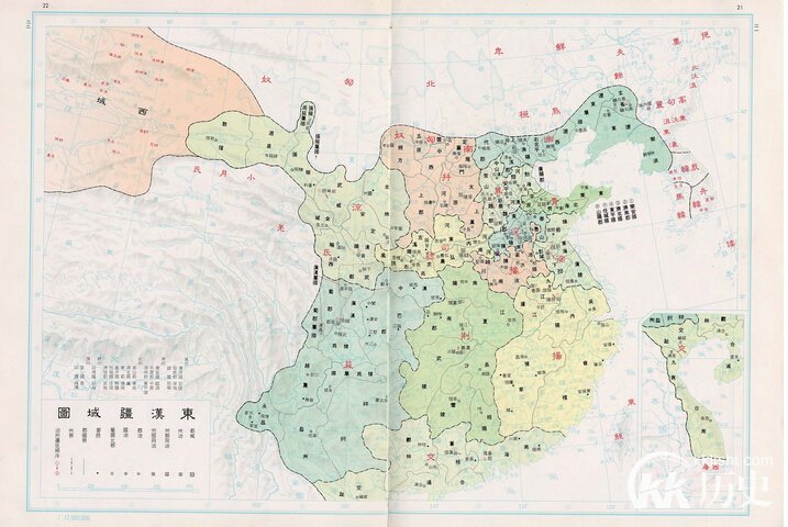 东汉疆域图:东汉时期中国疆域图是怎样的